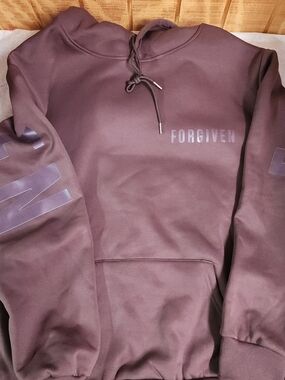 Womens Pullover Hoodie in Dark Brown